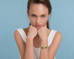Bracelet By Mariana Woman Lovely Floral Mint Green and Peridot Swarovski Crystals - Image 3