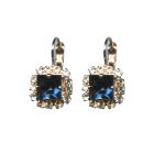 Mariana Earrings Elegant Montana Blue & Silk Austrian Crystals Ocean Nature Coll. - Image 3