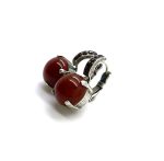 Mariana Earrings Simply Elegant Burgundy Austrian Crystals My Treasures Coll. - Image 2