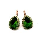 Earrings By Mariana Woman Elegant Tourmaline and Peridot Swarovski Crystals - Image 3