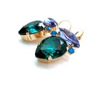 Mariana Earrings Fashionable Blues & Tanzanite Austrian Crystals My Treasures Coll. - Image 3