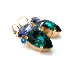 Mariana Earrings Fashionable Blues & Tanzanite Austrian Crystals My Treasures Coll. - Image 2