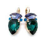 Mariana Earrings Fashionable Blues & Tanzanite Austrian Crystals My Treasures Coll.