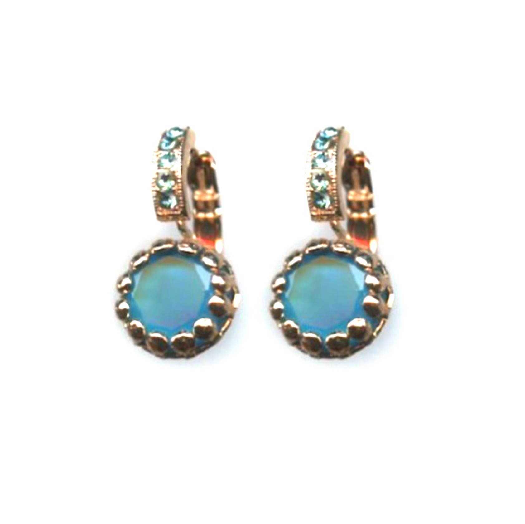 E-1160-2139-RG6 (3) Mariana Earrings Sophisticated Blues Austrian Crystals Peacock Nature Coll. - Image 1