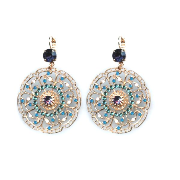 Mariana Earrings Adorable Boho in Purples, Blues & Opals Austrian Crystals My Treasures Coll.
