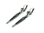 Earrings By Mariana Woman Fashionable Tourmaline and Peridot Swarovski Crystals