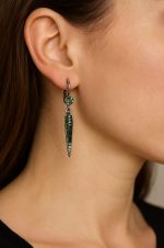 Earrings By Mariana Woman Fashionable Tourmaline and Peridot Swarovski Crystals - Image 3