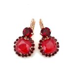 Earrings By Mariana Woman Glamorous Siam Swarovski Crystals - Image 3