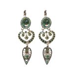 Earrings By Mariana Woman Beauty Royal Green and Tourmaline Swarovski Crystals - Image 3