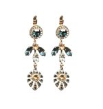 Earrings By Mariana Woman Fashionable Montana and Silk Swarovski Crystals