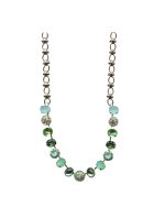 Mariana Necklace Sophisticated Greens Austrian Crystals Fern Nature Coll. - Image 3