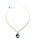 Mariana Necklace Pendant Faceted Montana Blue & White Opal Austrian Crystals Mood Indigo Songbook Coll. - Image 2