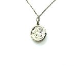 Mariana Necklace Pendant Guardian Angel Floral in Opals Austrian Crystals My Treasures Coll. - Image 2