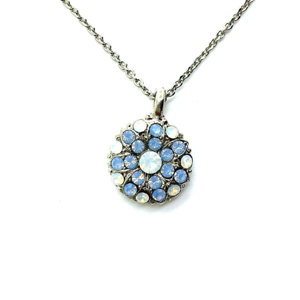 Mariana Necklace Pendant Guardian Angel Floral in Opals Austrian Crystals My Treasures Coll.