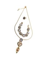 Mariana Jewelry Set Necklace, Bracelet & Ring Indian Sapphire Austrian Crystals Africa Coll. - Image 2