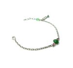 Mariana Bracelet Adorable Jade Mineral, Lt Rose & Peridot Austrian Crystals Eternity Nirvana Coll. - Image 3