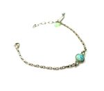 Bracelet By Mariana Woman Elegant Chrysocolla Mineral and Opal Swarovski Crystals - Image 3