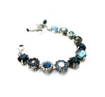 Mariana Bracelet Alluring Montana Blue, White Opal & AB Austrian Crystals Mood Indigo Songbook Coll. - Image 3