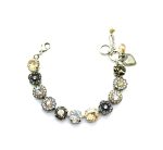 Mariana Bracelet Exquisite Blk Diamond, Clear & Golden Shadow Austrian Crystals My Treasures Coll. - Image 2