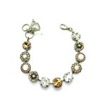 Mariana Bracelet Elegant Champagne, Amber & Whites Austrian Crystals Gypsy Soul Coll. - Image 2