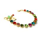 Mariana Bracelet Luscious Multi Color Austrian Crystals Tiger Lily East Meets West Coll. - Image 3
