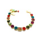 Mariana Bracelet Luscious Multi Color Austrian Crystals Tiger Lily East Meets West Coll.