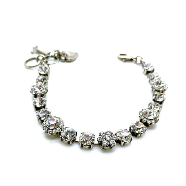 Mariana Bracelet Radiant Floral in Clear Austrian Crystals On A Clear Day Icons Coll.