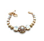 Bracelet By Mariana Woman Shimmering Opals, Aventurine and Pearl Swarovski Crystals