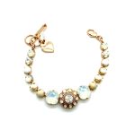 Bracelet By Mariana Woman Shimmering Opals, Aventurine and Pearl Swarovski Crystals - Image 2