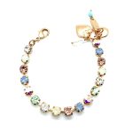 Bracelet By Mariana Woman Sassy White and Blue Opal Swarovski Crystals - Image 2