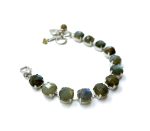 Bracelet By Mariana Woman Gorgeous Rhodium Plated Labradorite Mineral - Image 3