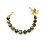 Mariana Bracelet Elegant YG Plated Labradorite Mineral My Treasures Coll. - Image 2