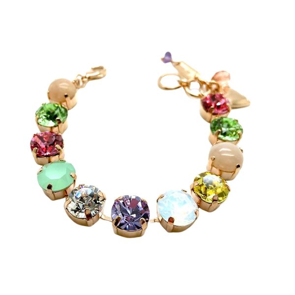 Mariana Bracelet Clear, Amethyst, Pink, White & Opal 11 mm Austrian Crystals Pina Colada Cocktail Hour Coll.
