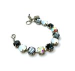 Mariana Bracelet Exquisite Montana Blue, Blk Dia, Whites & AB Austrian Crystals Mood Indigo Songbook Coll. - Image 3
