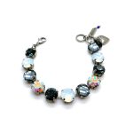 Mariana Bracelet Exquisite Montana Blue, Blk Dia, Whites & AB Austrian Crystals Mood Indigo Songbook Coll. - Image 2