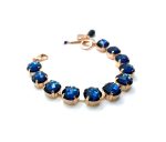 Bracelet By Mariana Woman Dazzling Faceted Cobalt Blue Opal Swarovski Crystals - Image 4