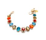 Mariana Bracelet Shimmering Multi Color Austrian Crystals Tinsel Winter Wonderland Coll.
