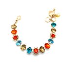 Mariana Bracelet Shimmering Multi Color Austrian Crystals Tinsel Winter Wonderland Coll. - Image 2