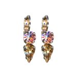 Mariana Earrings Simply Elegant Lt Rose & Golden Shadow Austrian Crystals Twilight Mystique Winter 2019 Coll.