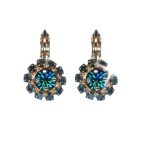 Mariana Earrings Fashion Faithful Floral in Blues Austrian Crystals Nightfall Mystique Coll.