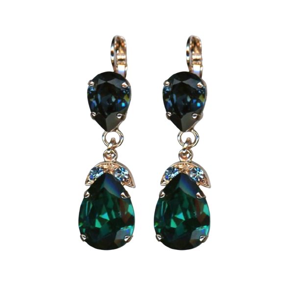 Mariana Earrings Sophisticated Blues Austrian Crystals Nightfall Mystique Coll.