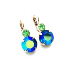 Mariana Earrings Sparkling Sapphire AB & Chrysolite Austrian Crystals My Treasures Coll. - Image 2