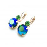 Mariana Earrings Sparkling Sapphire AB & Chrysolite Austrian Crystals My Treasures Coll. - Image 3