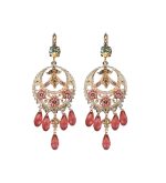 Mariana Earrings Boho Chic in Rose & Golden Shadow Austrian Crystals Twilight Mystique Winter 2019 Coll. - Image 3