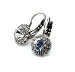 Earrings By Mariana Woman Dainty Floral in Clear Swarovski Crystals - Image 2