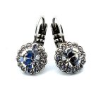Earrings By Mariana Woman Dainty Floral in Clear Swarovski Crystals