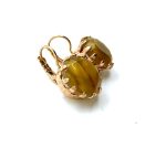 Mariana Earrings Gorgeous Gold Tiger Eye Austrian Crystals My Treasures Coll. - Image 3
