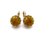 Mariana Earrings Gorgeous Gold Tiger Eye Austrian Crystals My Treasures Coll.
