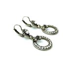 Mariana Earrings Round Dangling in Clear Austrian Crystals On A Clear Day Icons Coll. - Image 3