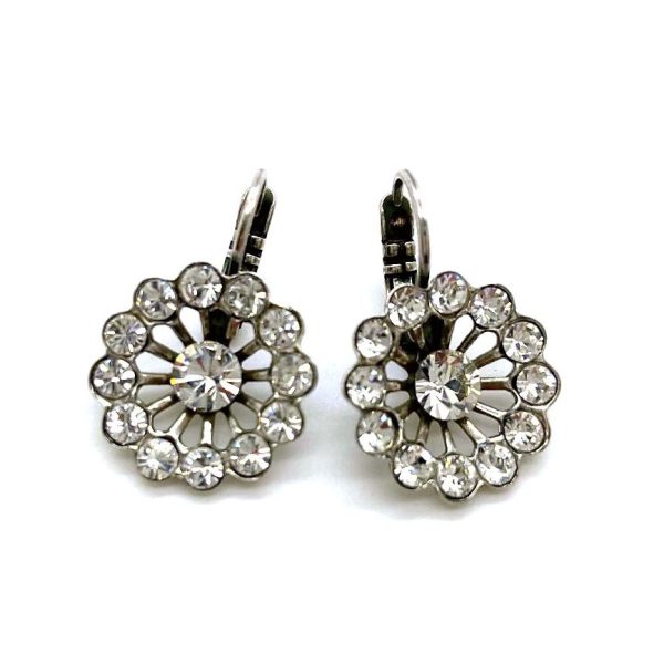Mariana Earrings Radiant Floral Clear Austrian Crystals On A Clear Day Sweet Summer Coll.
